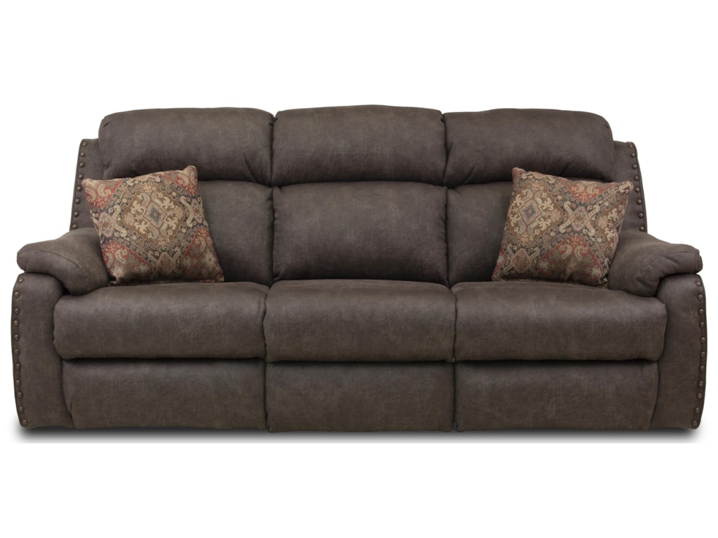 Blue Ribbon Double Reclining Sofa With Pillows And Headrests By Southern Motion At Ruby Gordon Home