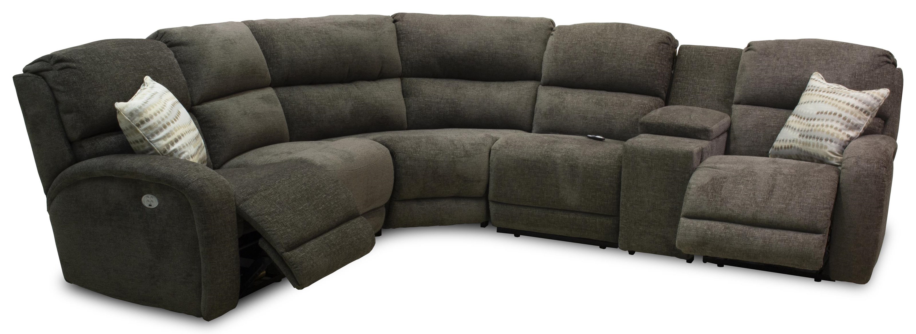 Southern Motion Fandango 6 Piece Power Reclining Sectional Ruby Gordon Home Reclining Sectional Sofas