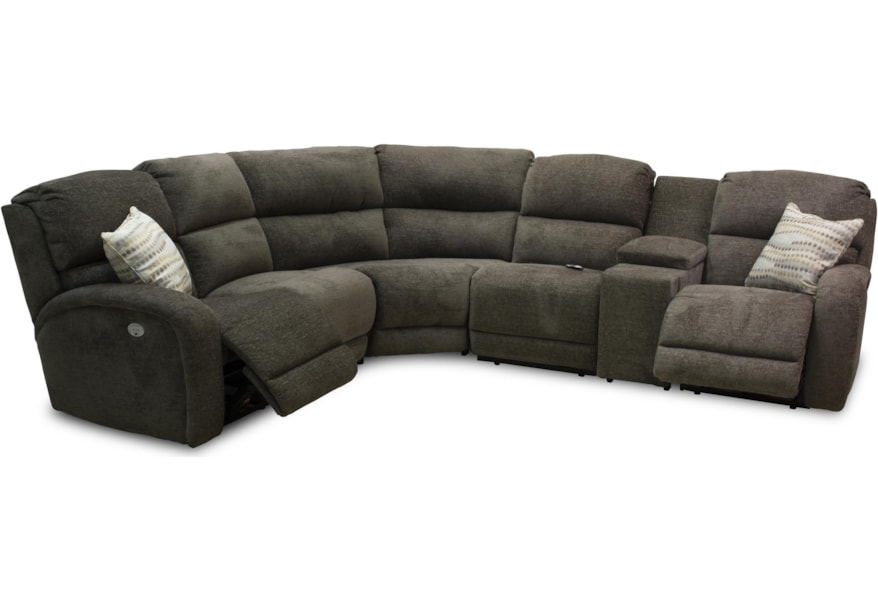Southern Motion Fandango 6 Piece Power Reclining Sectional Ruby Gordon Home Reclining Sectional Sofas