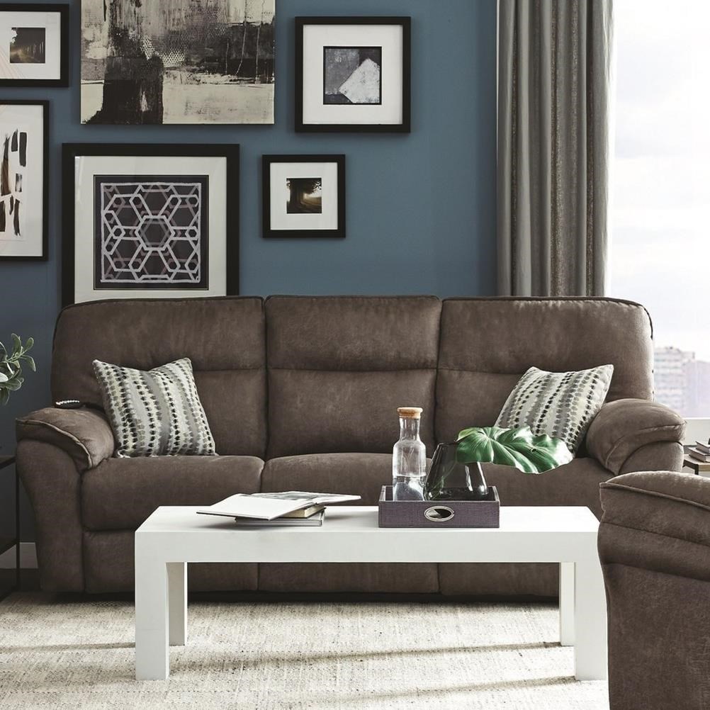 Southern Motion Full Ride Casual Power Headrest Reclining Sofa