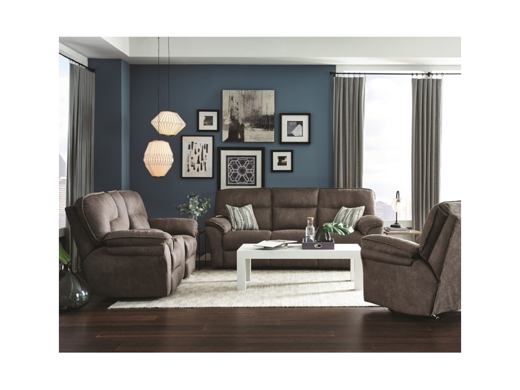 Southern Motion Full RidePower Headrest Double Reclining Sofa