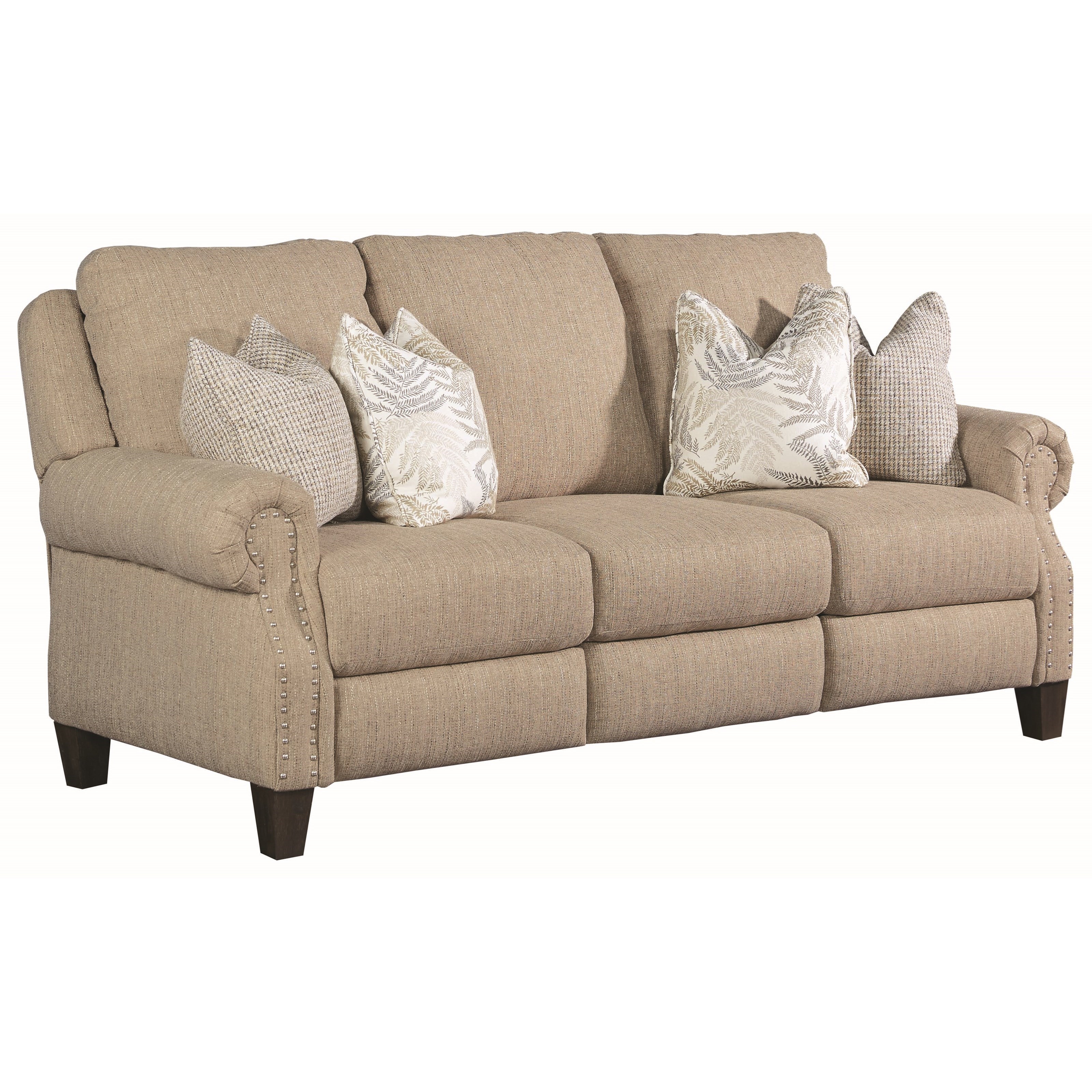 Key Largo Power Reclining Sofa W Nailhead Trim Sadler S Home