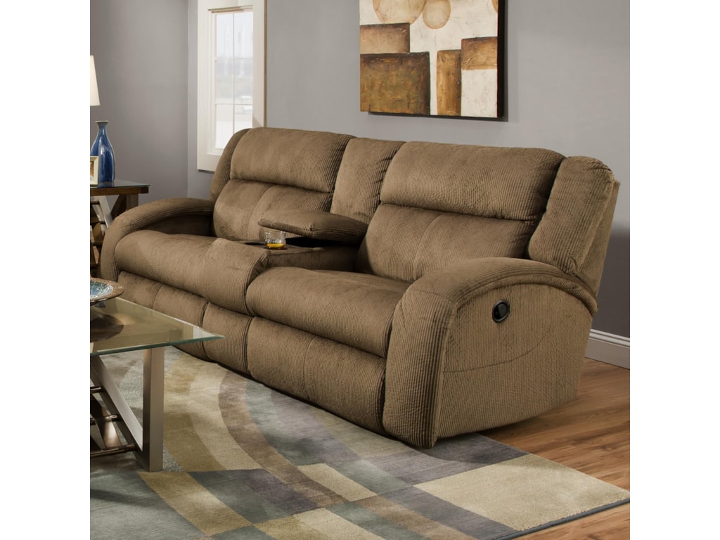 Southern Motion Maverick Console Sofa With Contemporary Style Southern Motion Maverick Console Sofa