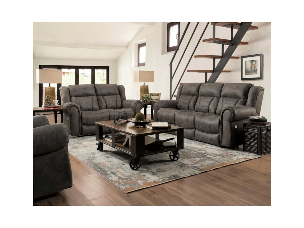 Southern Motion TitanPower Headrest Double Reclining Loveseat