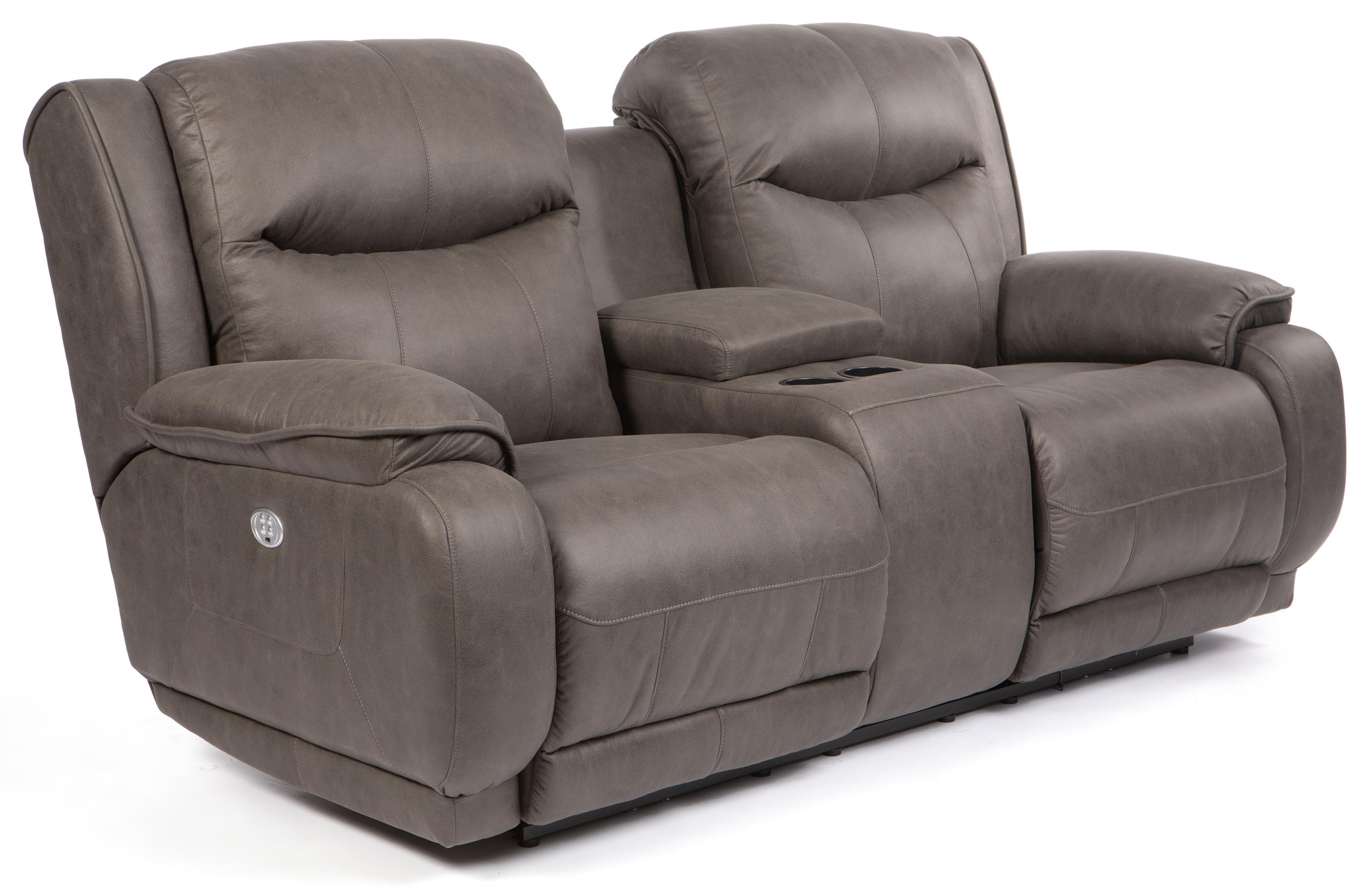 Southern Motion Velocity Double Reclining Console Sofa With Power