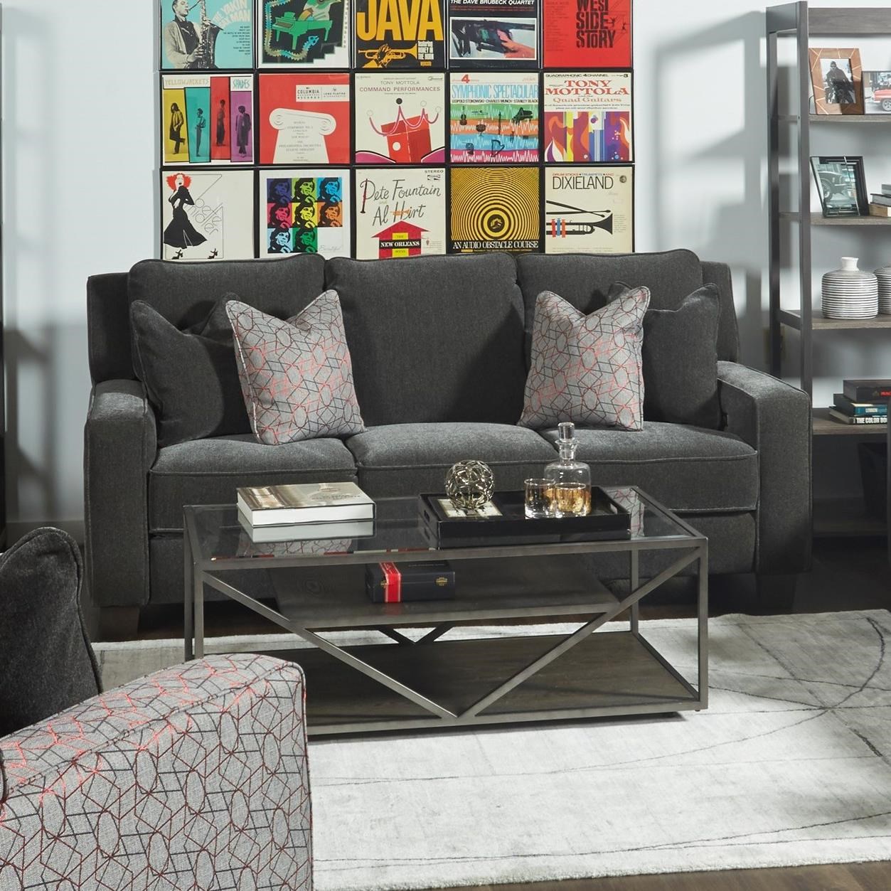 Southern Motion West End 685 62p Transitional Power Headrest Sofa