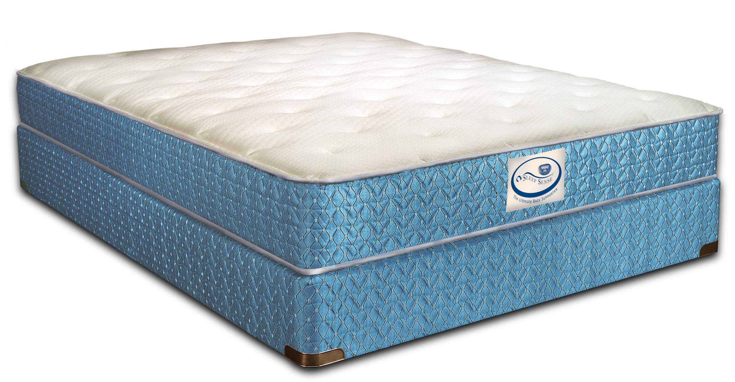 Spring Air Sleep Sense Twin Extra Long Cushion Plush Mattress And Eco Wood Base Mueller Furniture Matt Mattress And Box Spring