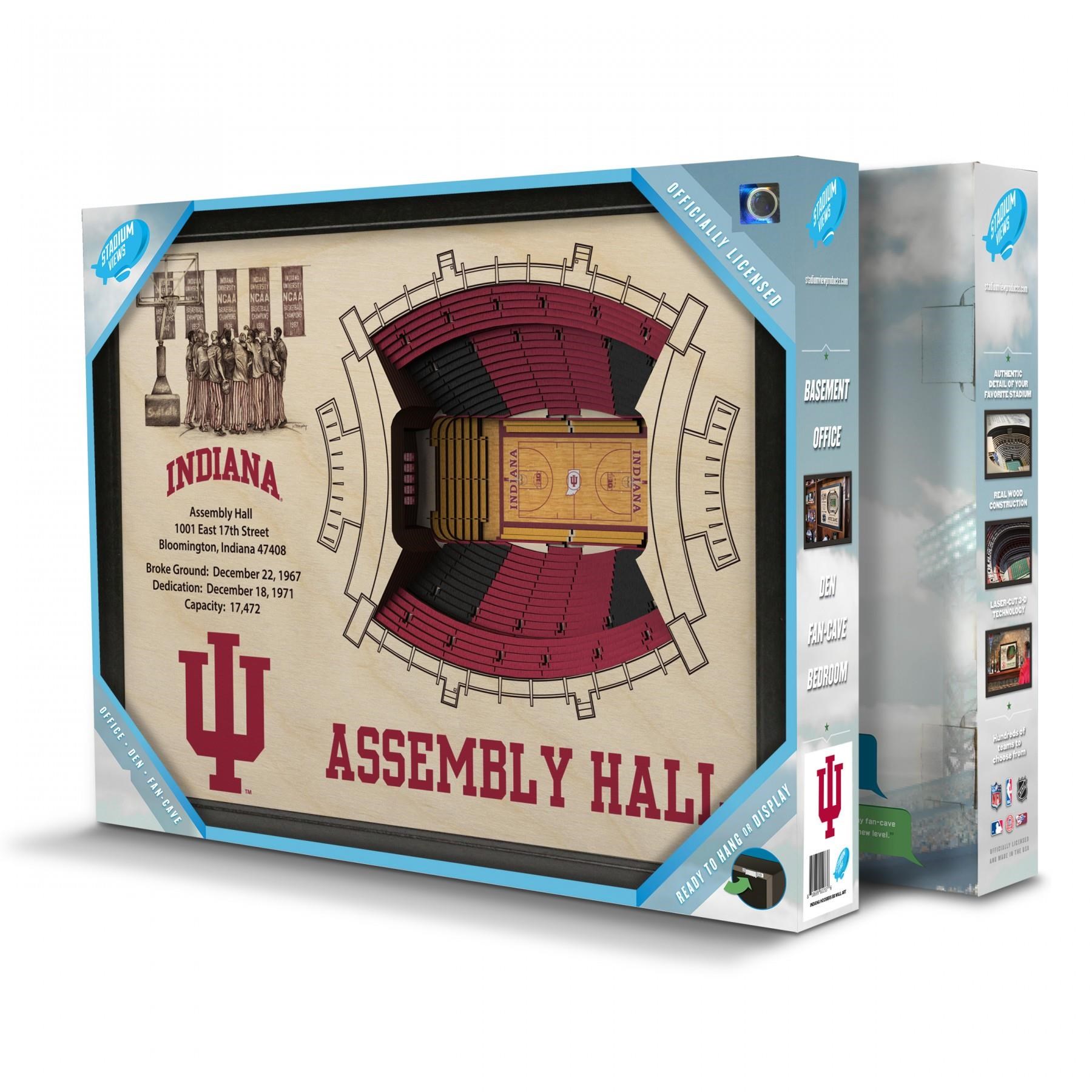 Stadiumviews Wall Art Indiana Hoosiers Stadiumview 3d Wall Art