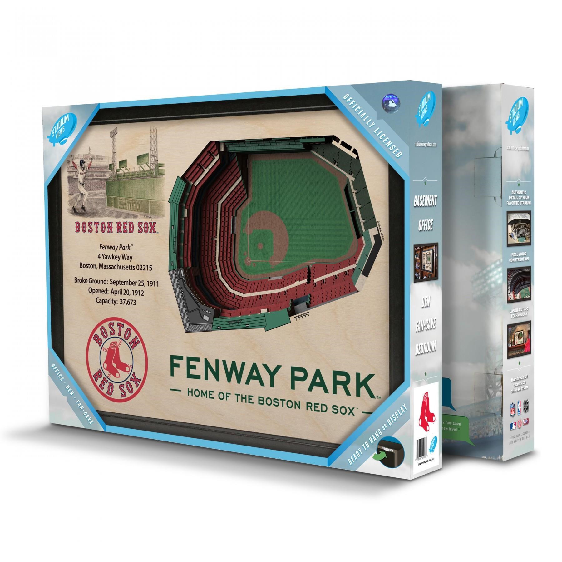 Stadiumviews Wall Art Boston Red Sox Stadiumview 3d Wall Art Fenway Park Westrich Furniture Appliances Wall Decor