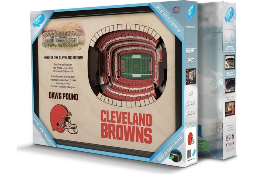 Stadiumviews Wall Art Cleveland Browns Stadiumview 3d Wall Art