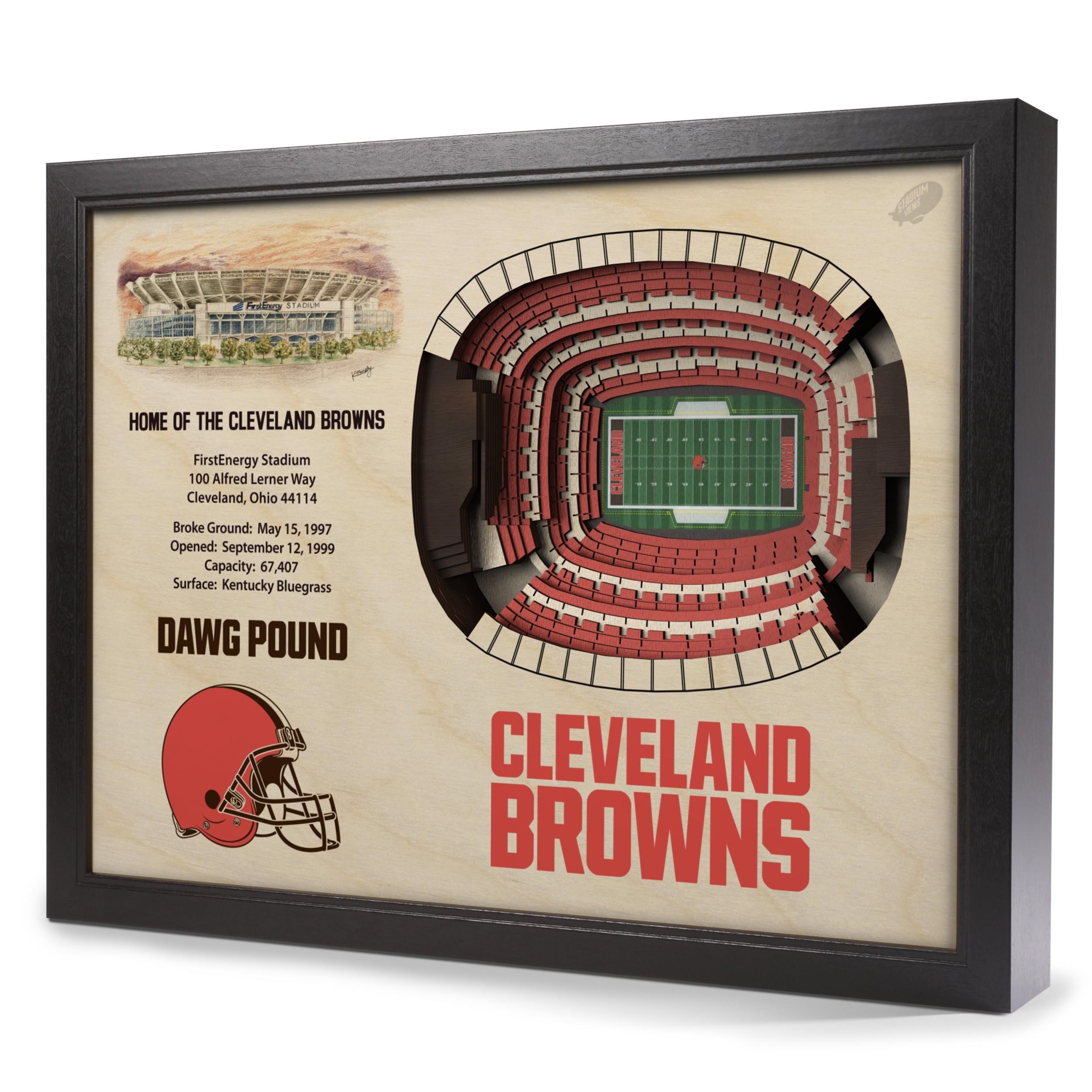 Stadiumviews Wall Art Cleveland Browns Stadiumview 3d Wall Art