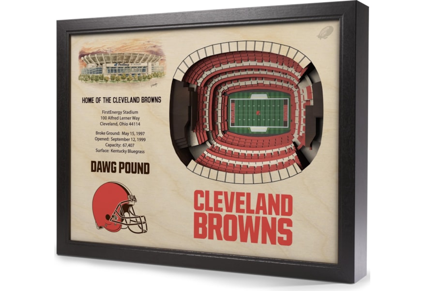 Stadiumviews Wall Art Cleveland Browns Stadiumview 3d Wall Art