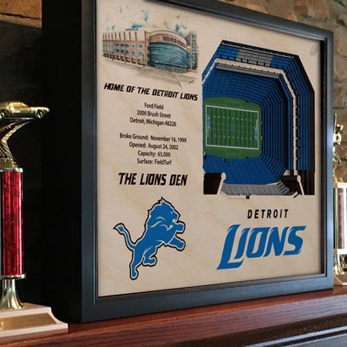 Stadiumviews Wall Art Detroit Lions Stadiumview 3d Wall Art Ford