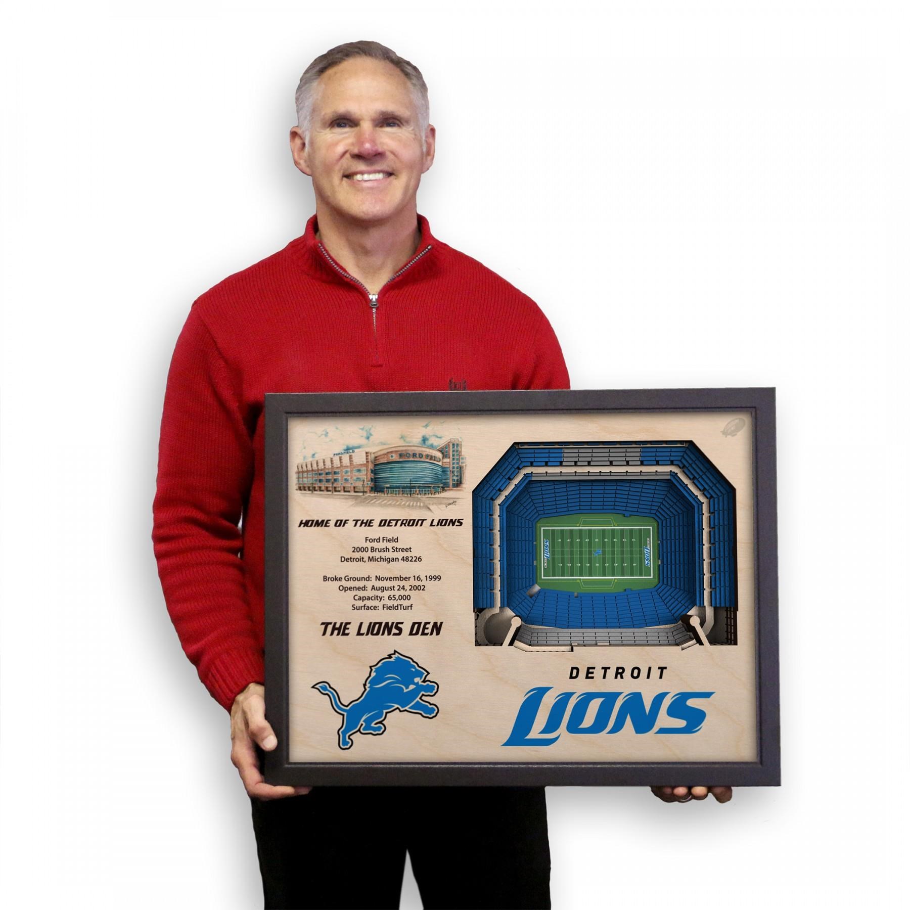 Stadiumviews Wall Art Detroit Lions Stadiumview 3d Wall Art Ford