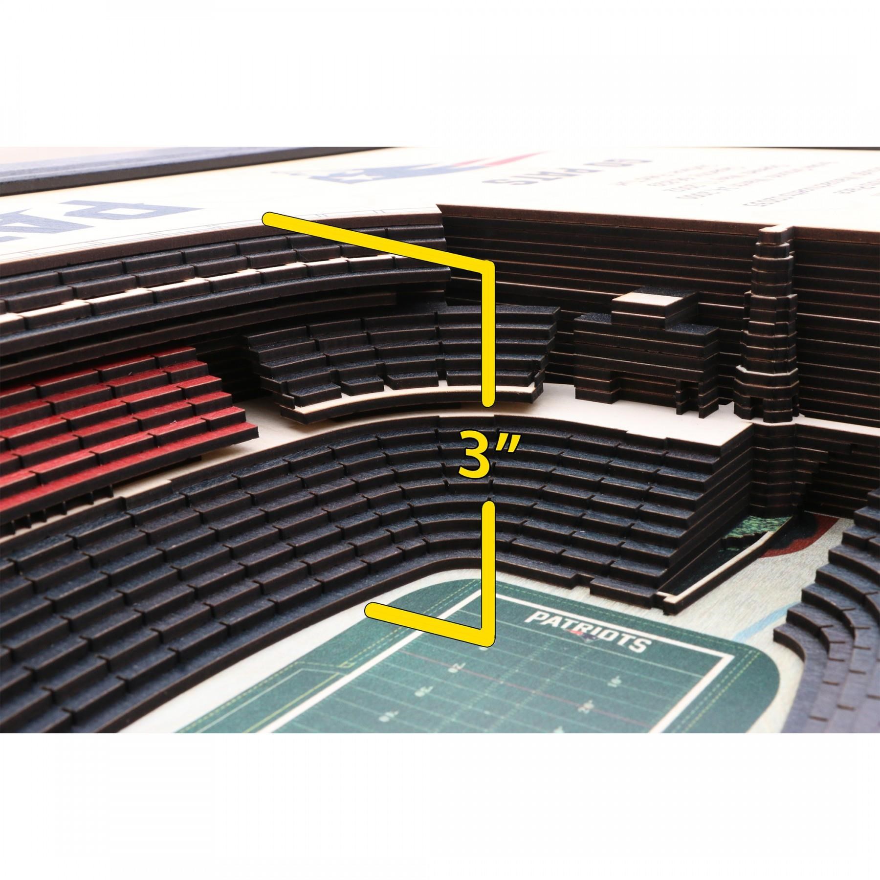 Stadiumviews Wall Art New England Patriots Stadiumview 3d Wall Art Gillette Stadium Westrich Furniture Appliances Wall Decor