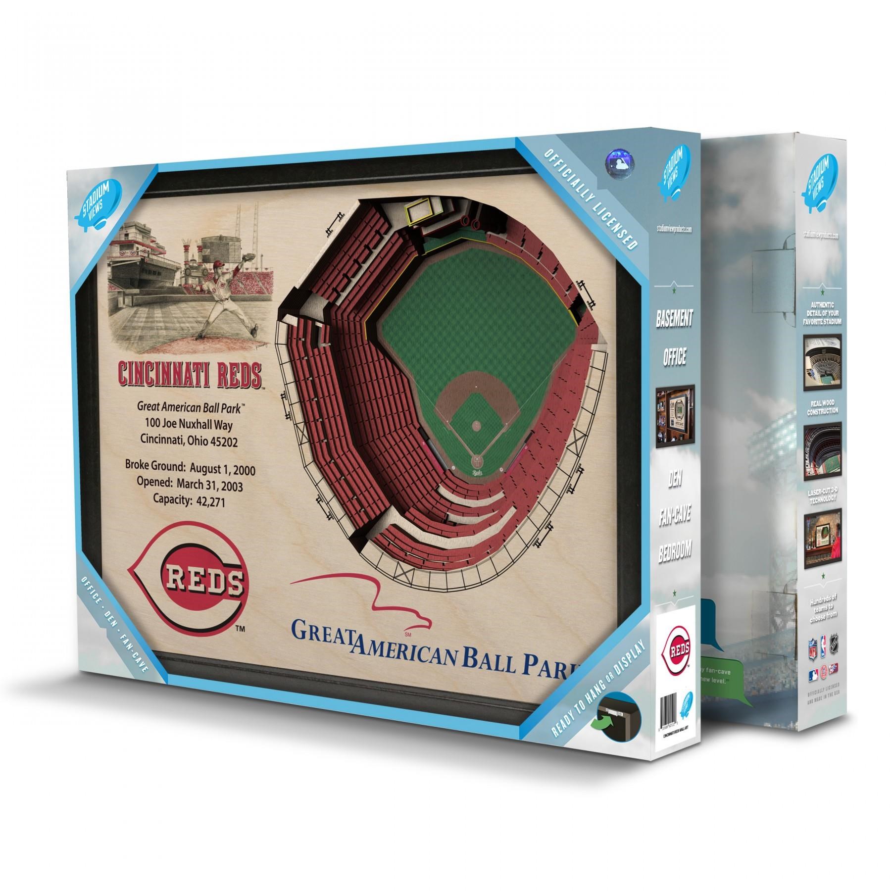 Stadiumviews Wall Art Cincinnati Reds Stadiumview 3d Wall Art