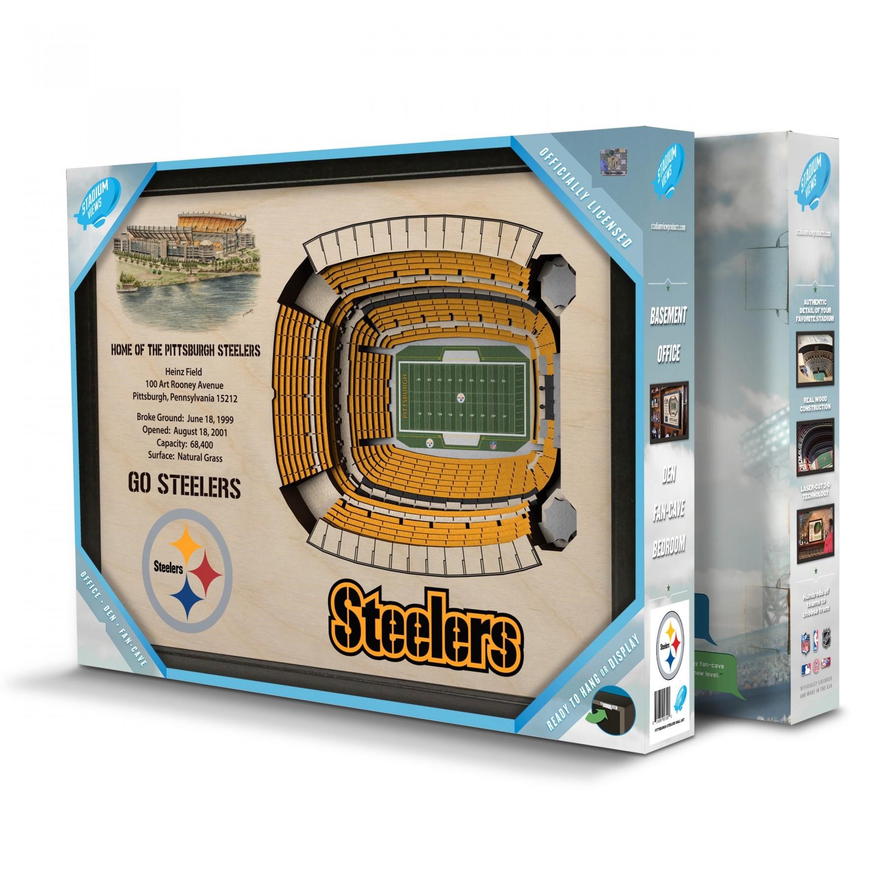 Stadiumviews Wall Art Pittsburgh Steelers Stadiumview 3d Wall Art