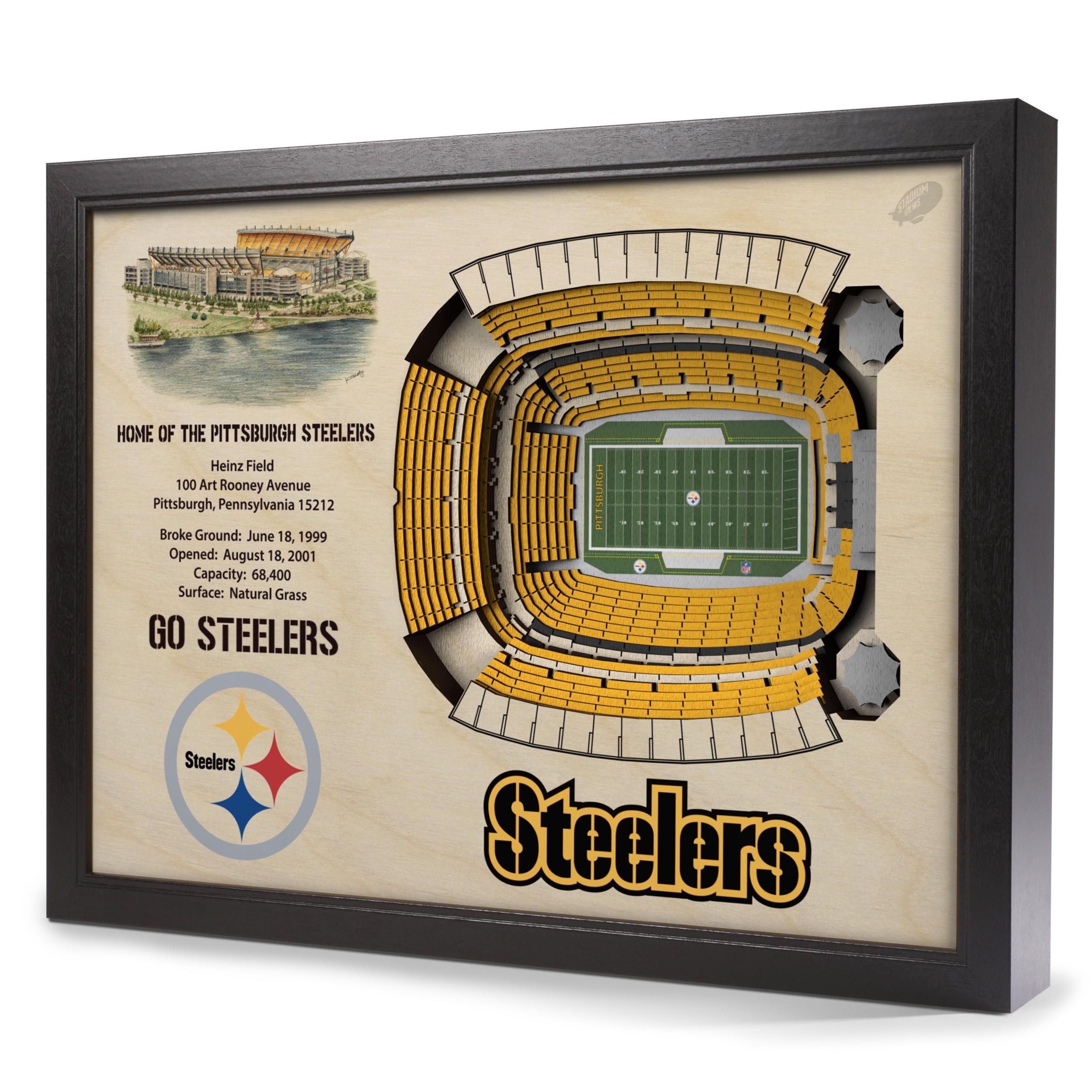 Stadiumviews Wall Art Pittsburgh Steelers Stadiumview 3d Wall Art