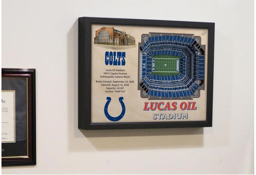 Stadiumviews Wall Art Indianapolis Colts Stadiumview 3d Wall Art