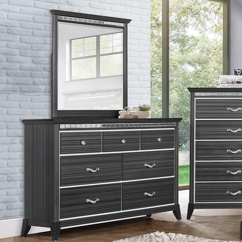 Standard Furniture Anaheim Transitional Dresser And Mirror