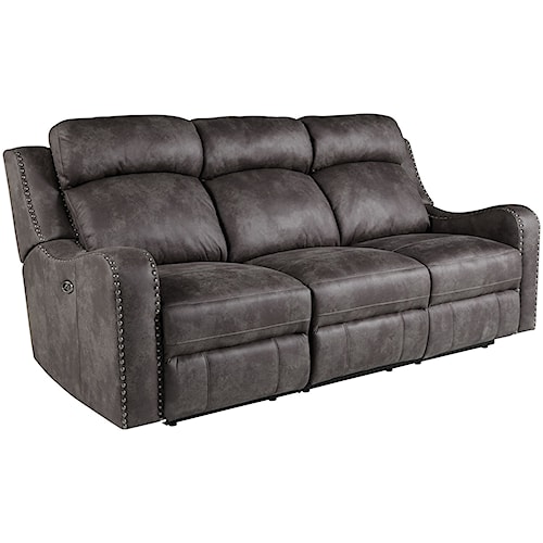 Standard Furniture Bankston Traditional Reclining Sofa With Nailhead Standard Furniture Bankston Traditional Reclining Sofa With Nailhead Trim
