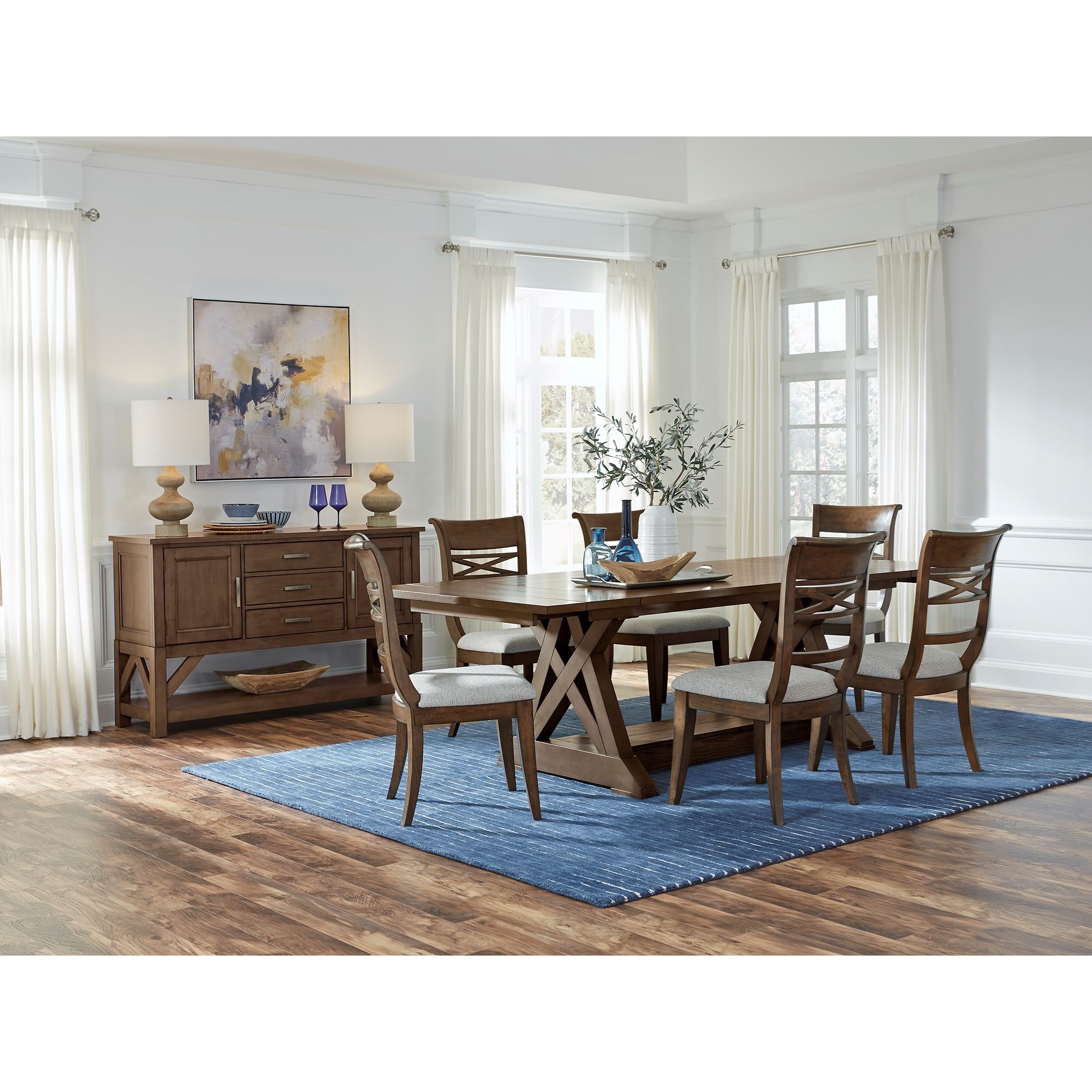 Standard Furniture Beckman Brown Formal Dining Group Esprit