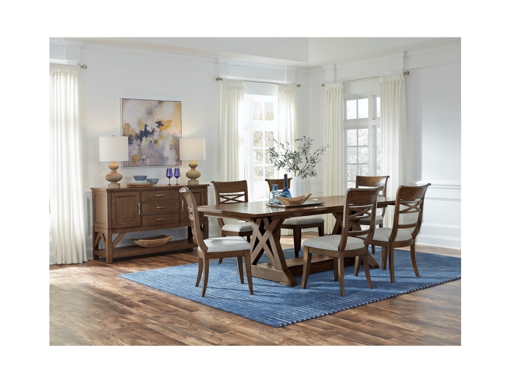 Standard Furniture Beckman Brown Formal Dining Group Esprit