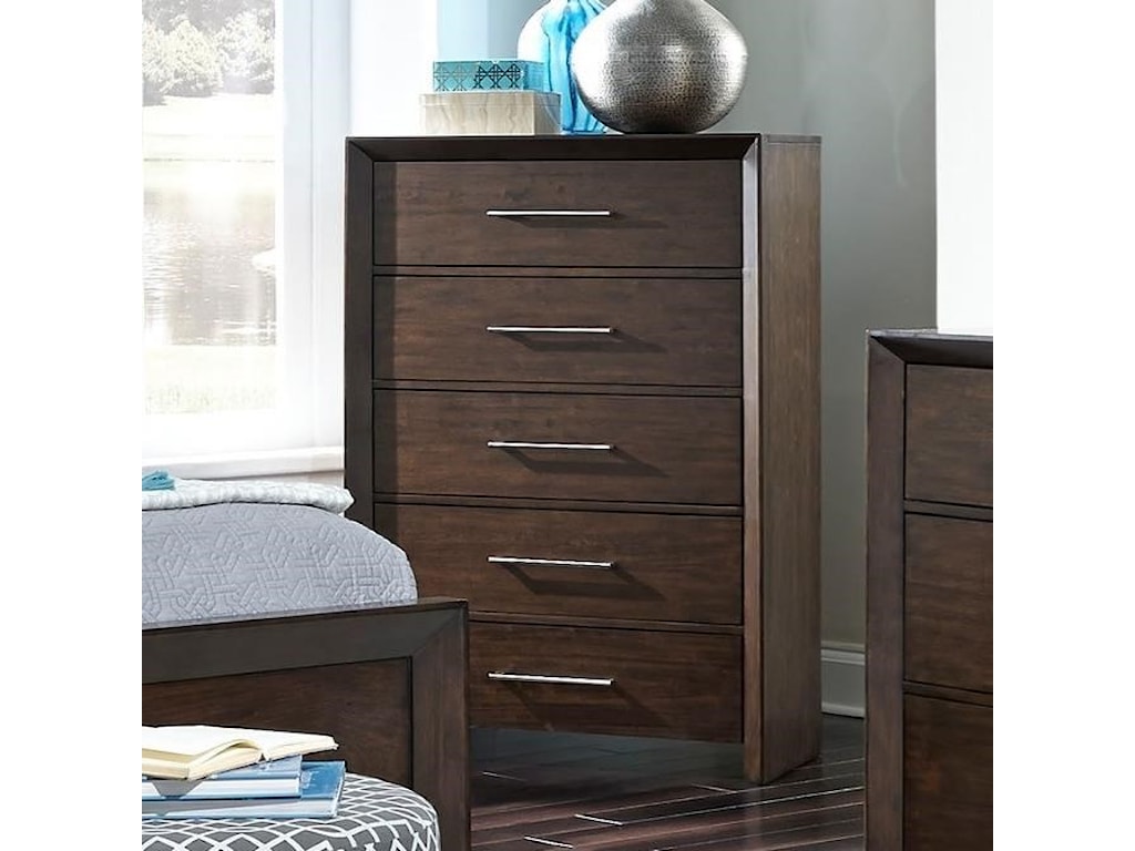 Standard Furniture Brentwood Contemporary Chest With 5 Drawers