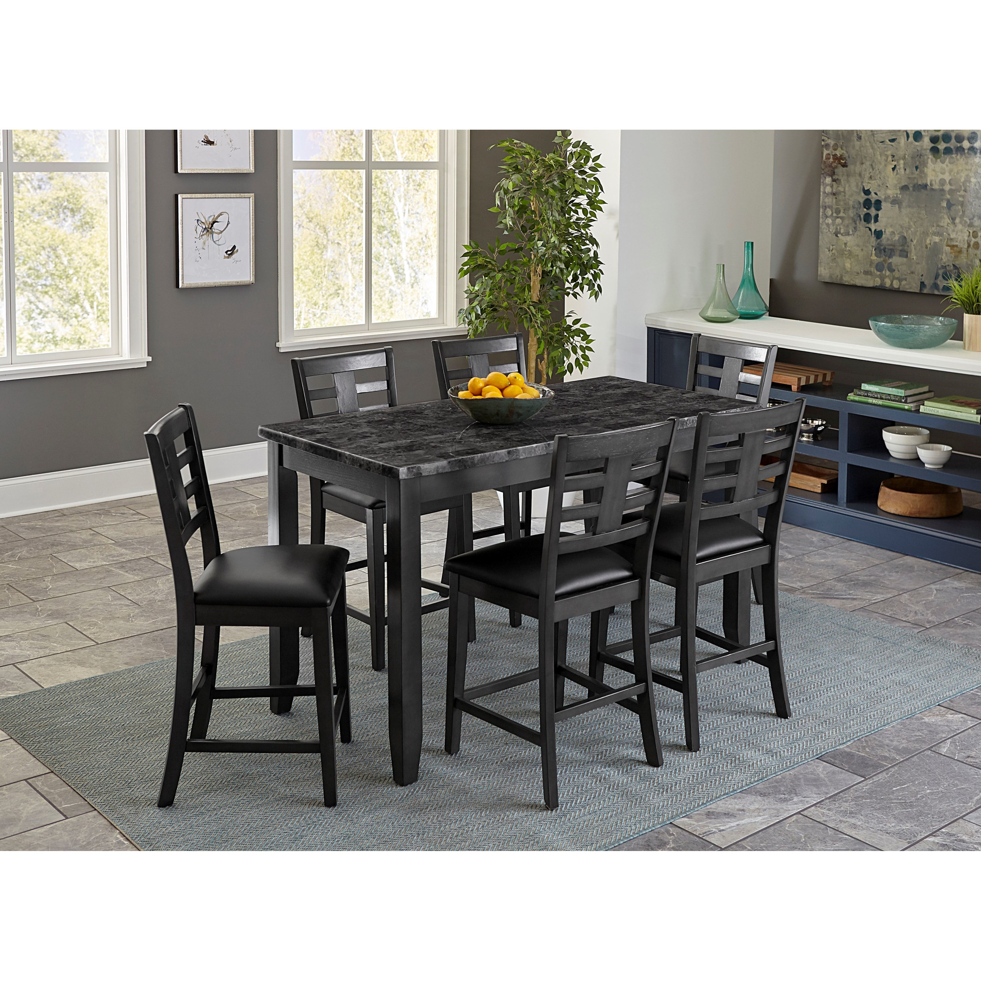 Standard Furniture Canaan Contemporary 7 Piece Counter Height