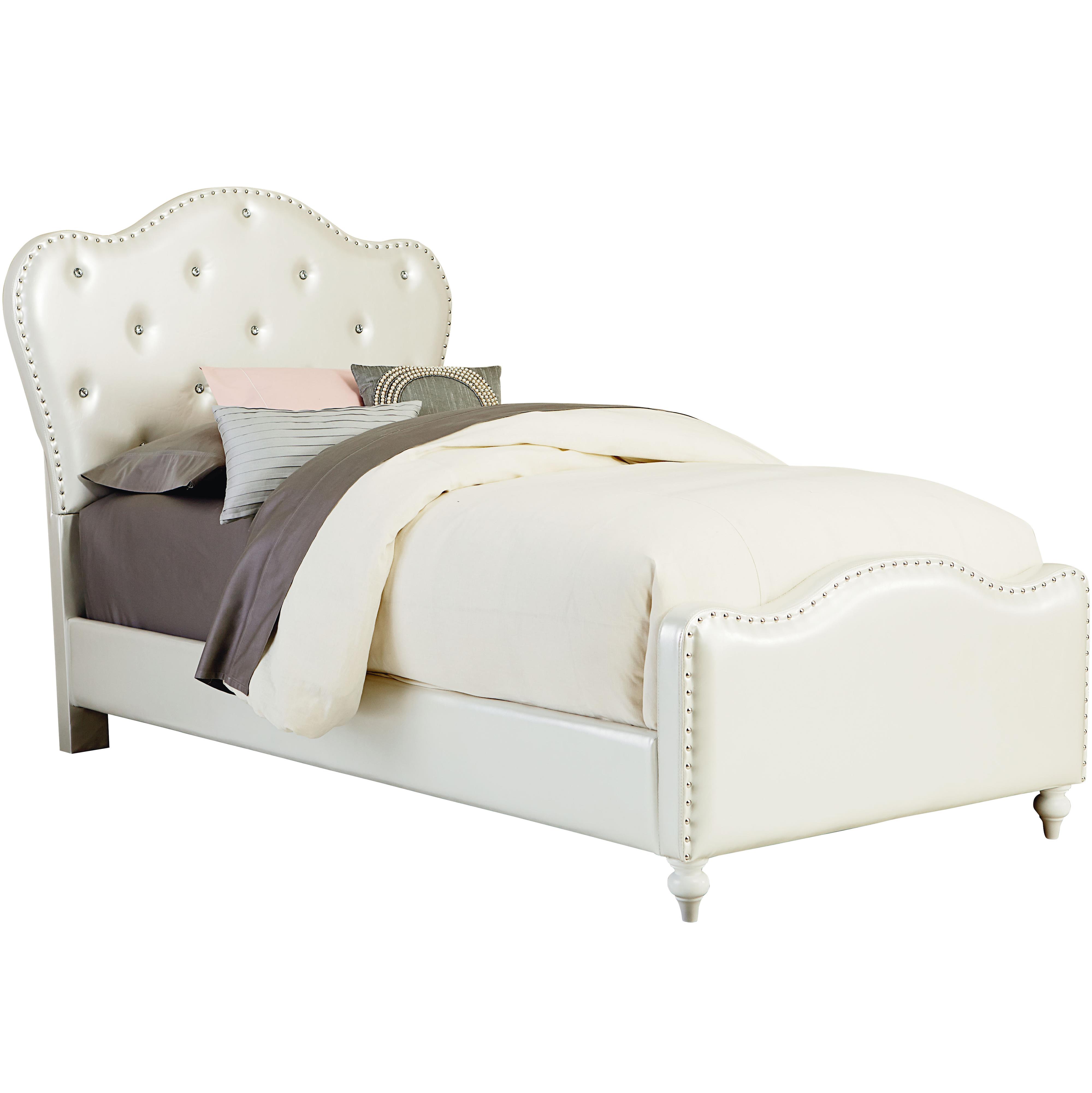 Standard Furniture Caroline Twin Upholstered Bed With Tufting