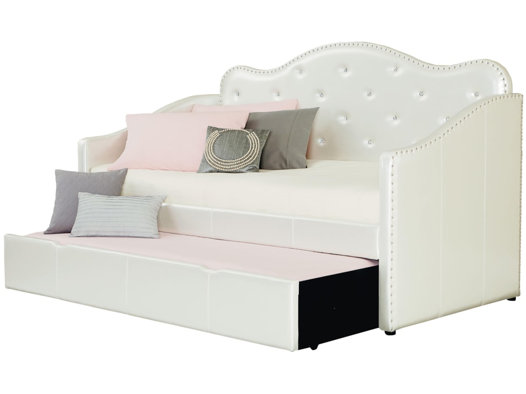 Standard Furniture Caroline Twin Upholstered Daybed With Trundle Standard Furniture Carolinetwin Upholstered Daybed