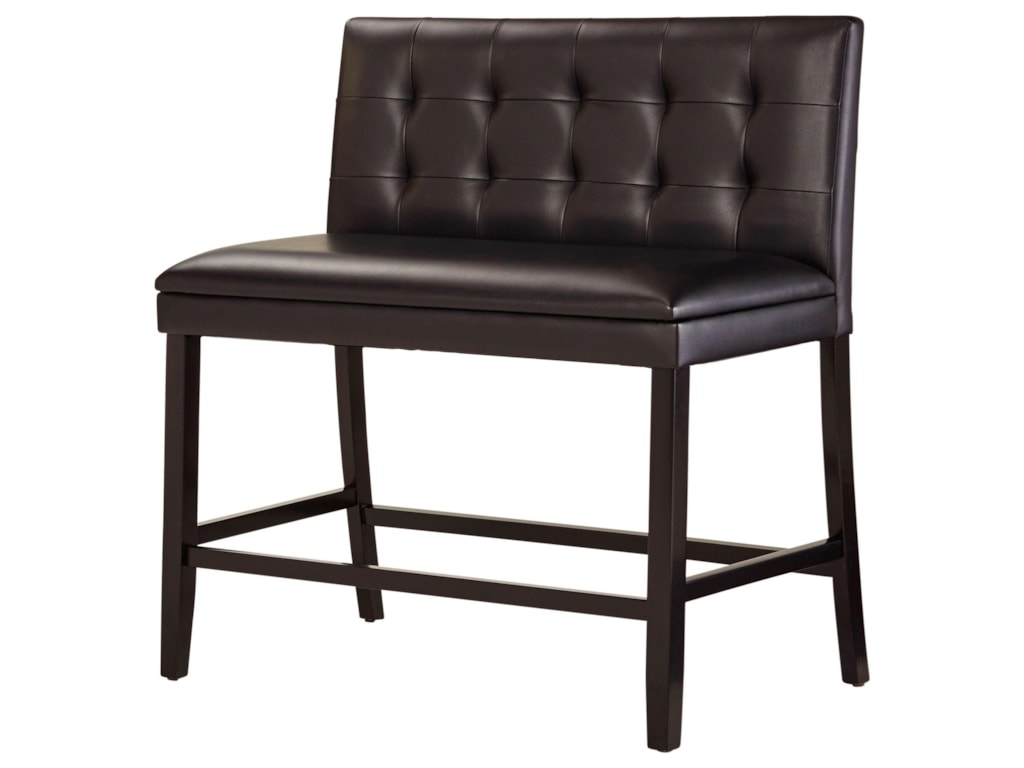 Standard Furniture Caspian 12115 Counter Height Bench With Faux Standard Furniture Caspian 12115 Counter Height Bench With Faux Leather Seat Dunk Bright Dining Benches