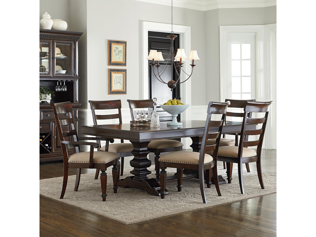 Standard Furniture Charleston Traditional Seven Piece Trestle Table Charleston Traditional Seven Piece Trestle Table And Chair Set By Standard Furniture