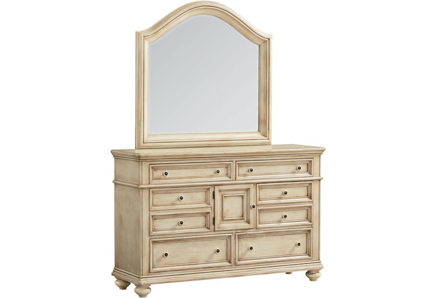 Standard Furniture Chateau Dresser With 8 Drawers And 1 Door And