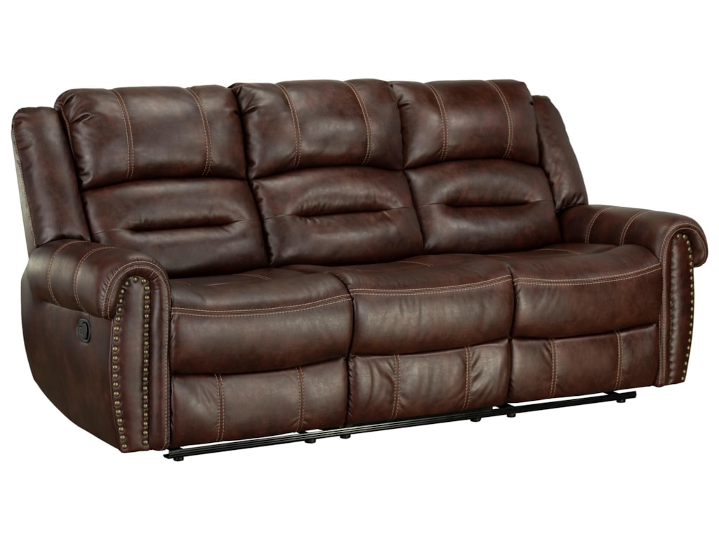 Standard Furniture Cunningham Casual Reclining Sofa With Nailhead Cunningham Casual Reclining Sofa With Nailhead Trim By Standard Furniture