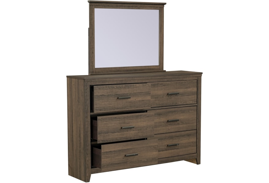 Standard Furniture Dayton Contemporary Dresser And Mirror
