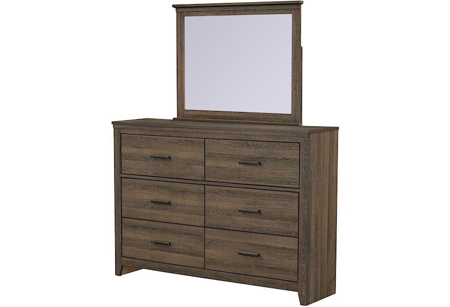 Standard Furniture Dayton Contemporary Dresser And Mirror