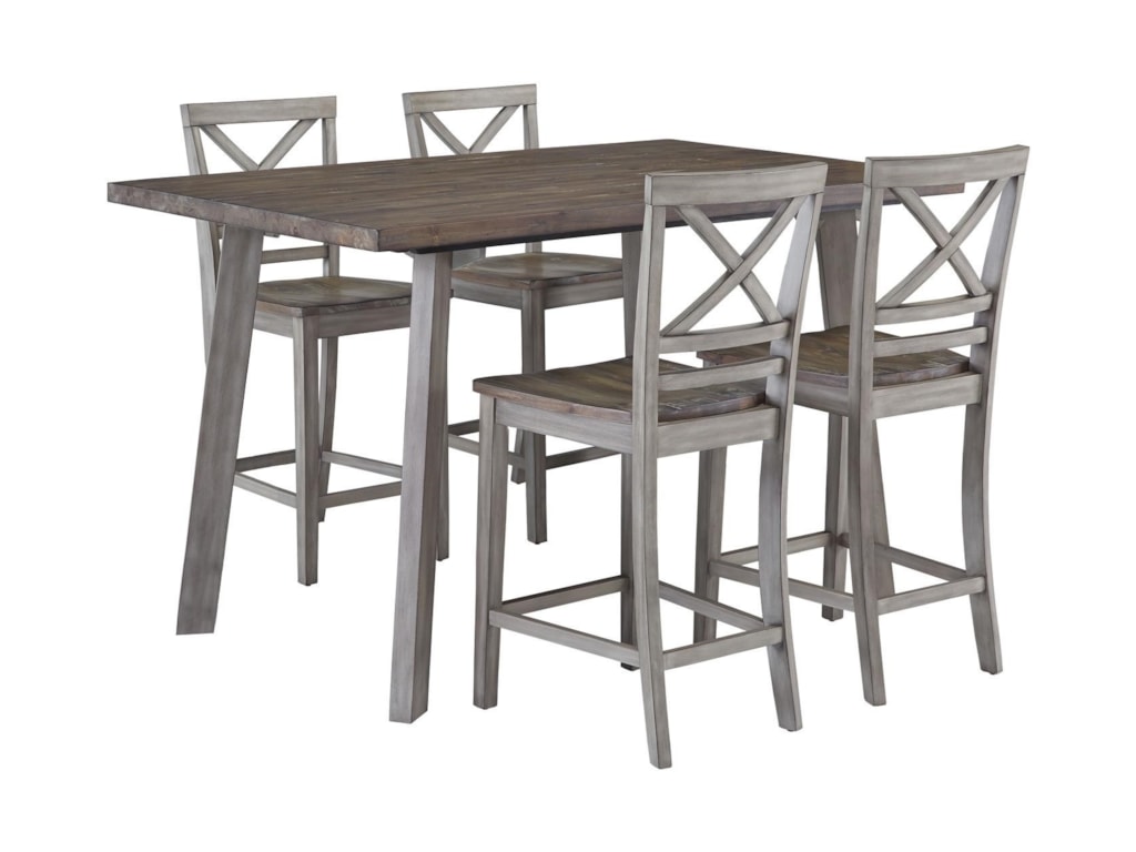 Standard Furniture Fairhaven 12872 Counter Table & 4 Counter Chairs ... Standard Furniture Fairhaven 12872 Counter Table & 4 Counter Chairs ...