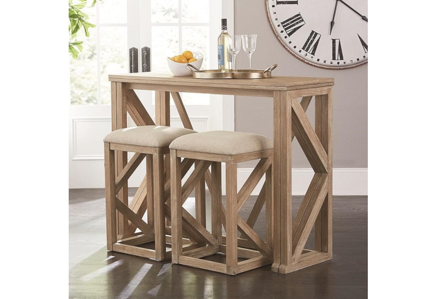 Standard Furniture Folding Bar Natural Transitional Table Bar Natural Transitional Folding Table