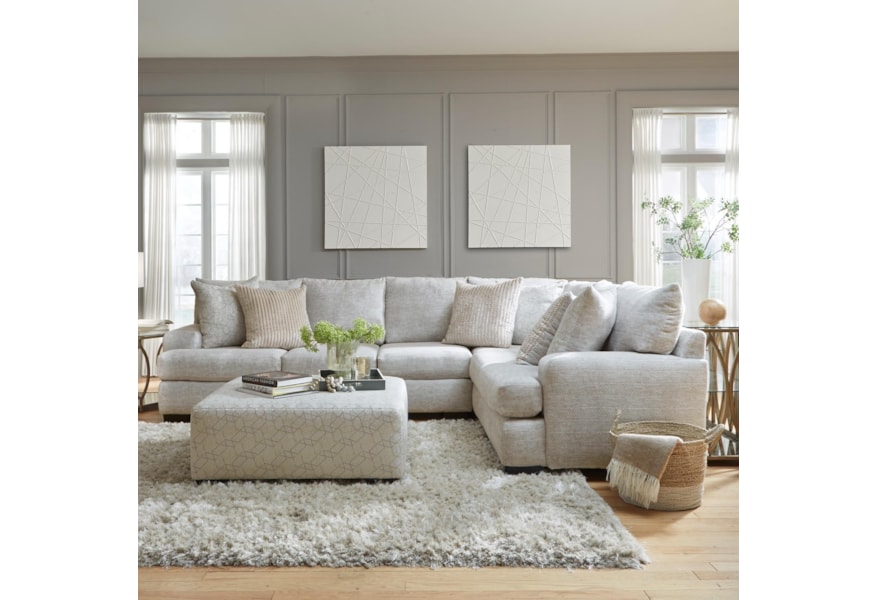 Standard Furniture Gabriela Contemporary 5 Seat Sectional Sofa Contemporary 5 Seat Sectional Sofa
