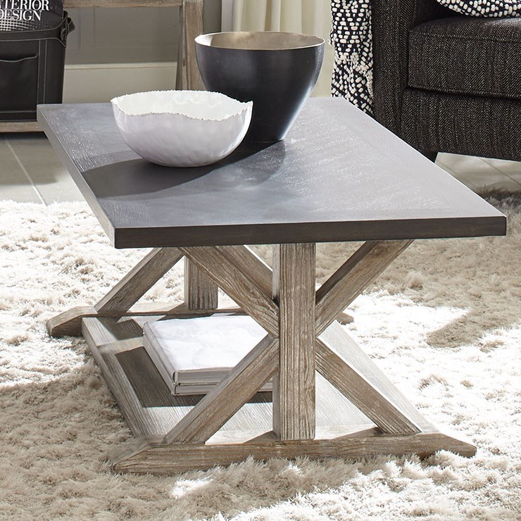 Standard Furniture Jefferson Transitional Cocktail Table With Open