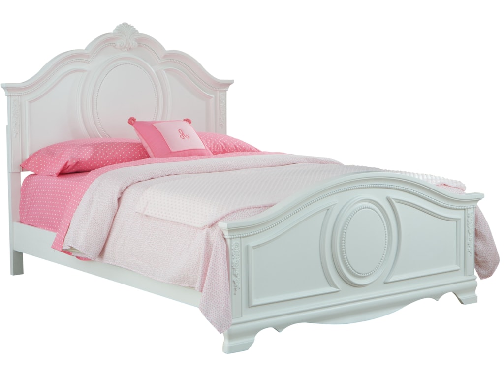 Standard Furniture Jessica Full Bed With Beaded Pearl Trim Royal Standard Furniture Jessicafull Bed