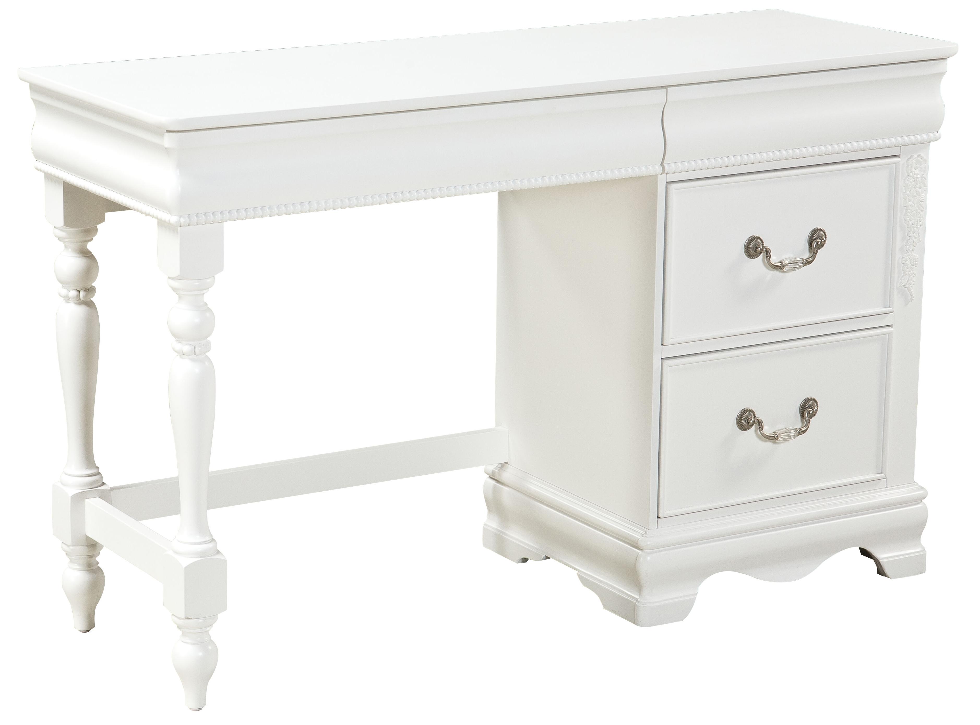 Standard Furniture Jessica Single Pedestal Desk With 3 Drawers