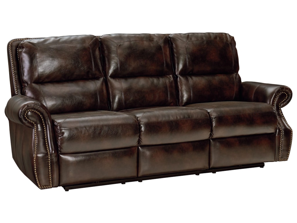 Kingston Traditional Reclining Sofa With Nail Head Trim By Standard Furniture At Dunk Bright