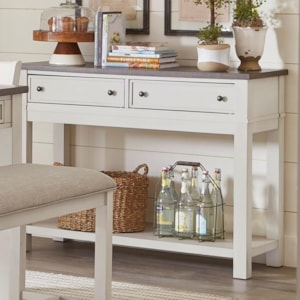Standard Furniture Kyle Casual Dining Server With 2 Drawers And Open Shelf Jacksonville Furniture Mart Servers