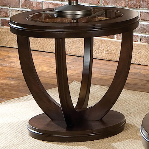 Standard Furniture La Jolla Round End Table With Gl Top Standard Furniture La Jolla Round End Table With Gl Top