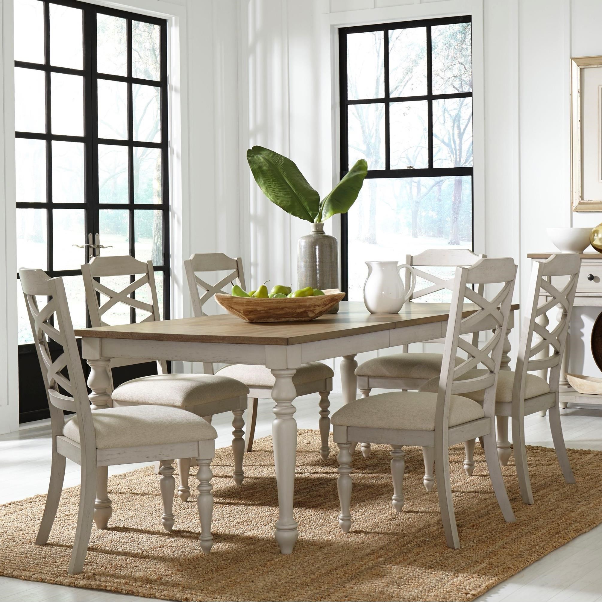 light colored dining room sets