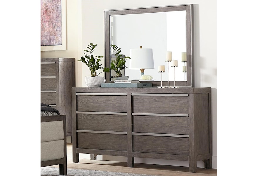 Standard Furniture Melbourne Heights Contemporary Dresser With 6