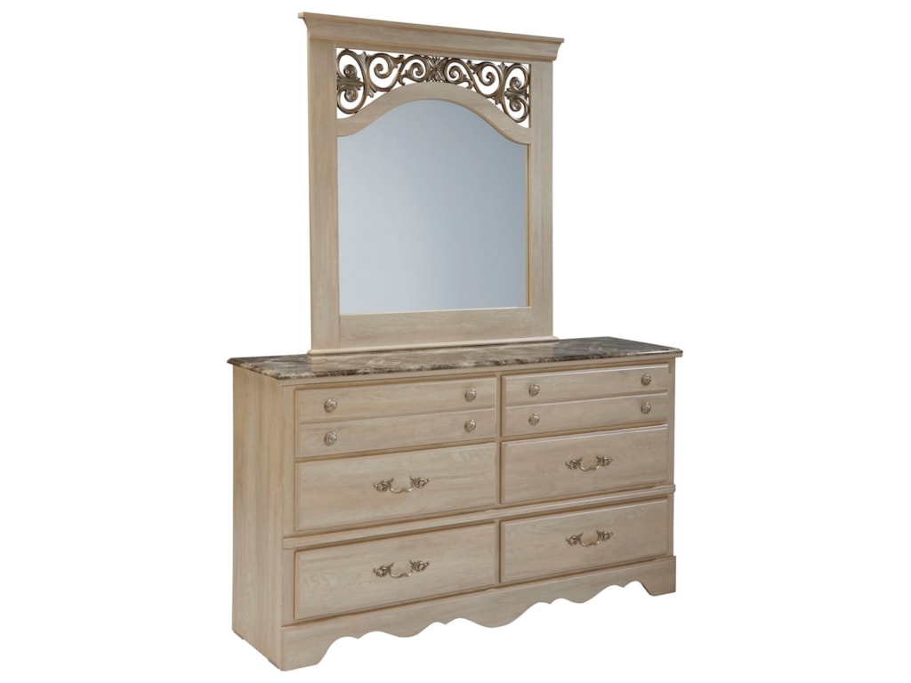 Standard Furniture Montecito Traditional Six Drawer Dresser With