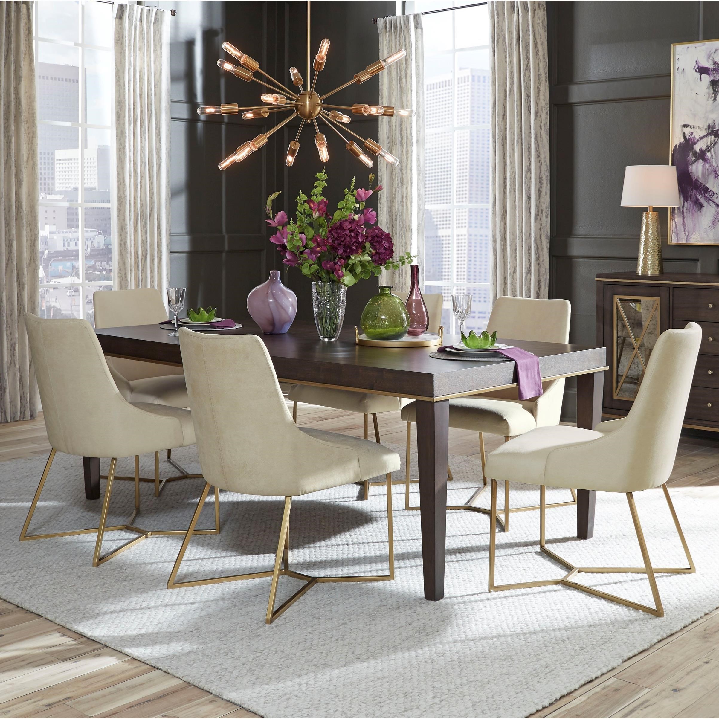 Standard Furniture Nathan Contemporary Dining Table With 18
